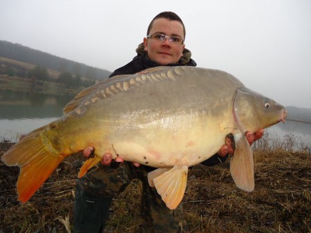 Az ősz egyik sláger bojlija : 20mm Frankfurti Kolbászos bojlinak ez a ponty sem tudott ellenálni